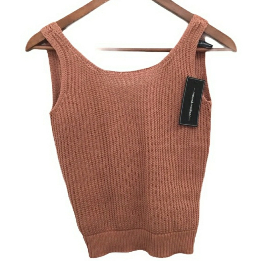 NWT- Reversible Sweater Tank Top